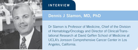 Dennis J Slamon, MD, PhD